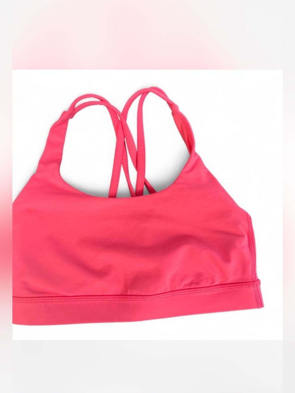 Lululemon Energy Bra hot pink size 4